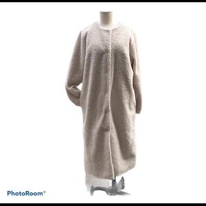 Prologue Ivory Teddy Bear  Long Coat M